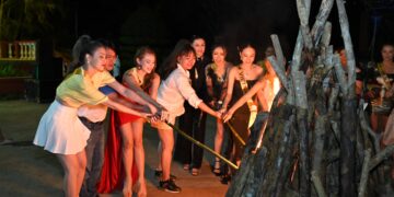 Dàn thí sinh Miss Business Global 2023 “rạng rỡ” giao lưu Văn hóa ẩm thực, đốt lửa trại tại DakNong Lodge Resort TP. Gia Nghĩa